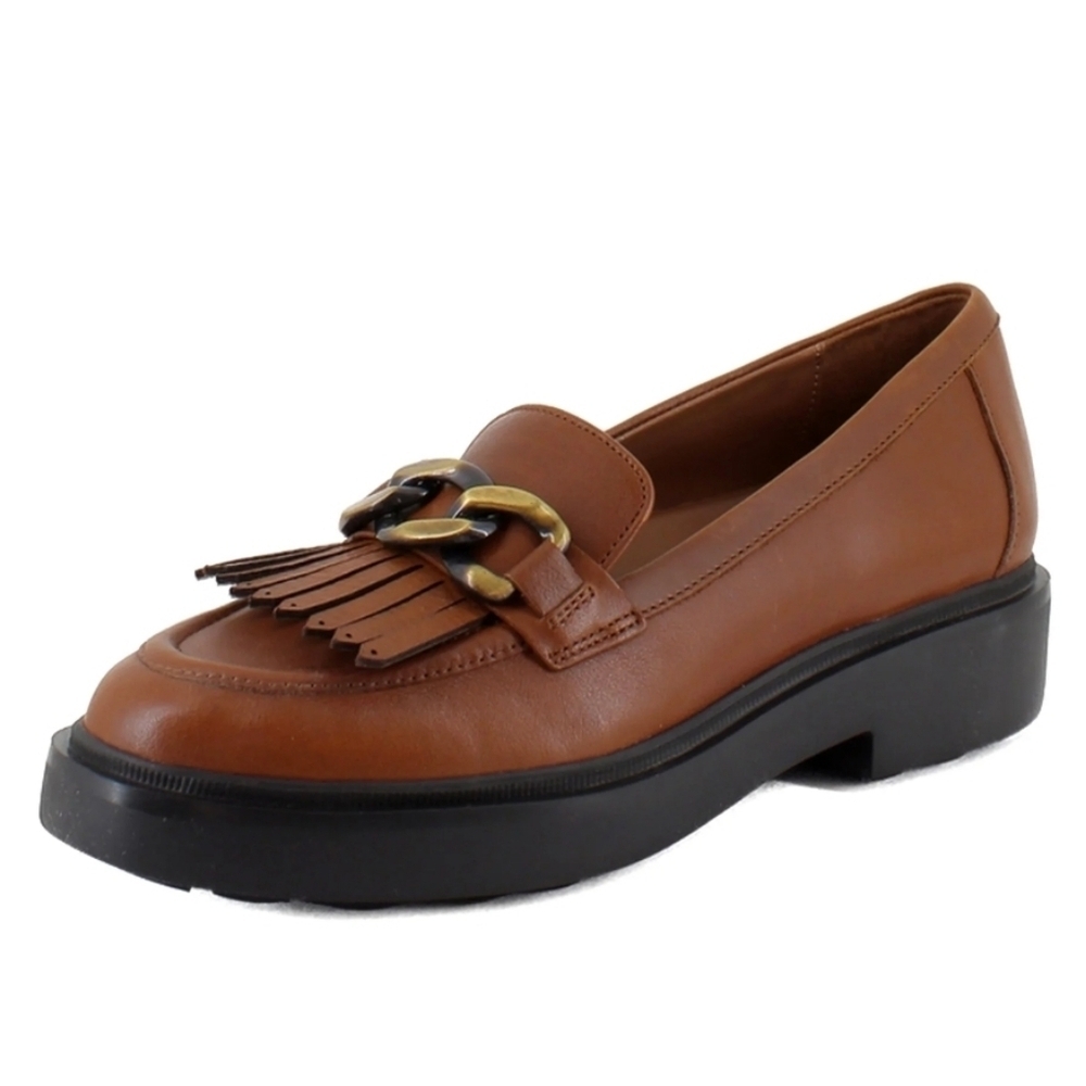 Naturalizer Paris women's loafer cider spice Brown leather Size 7.5M